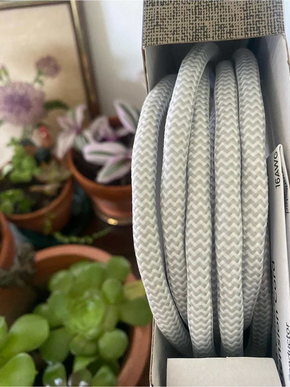 10ft USB Charging Extension Cord - White/Cream